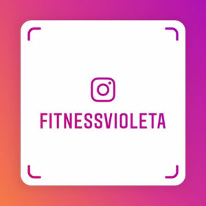 Fitness Violeta na Instagramu