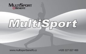 Sportujte s kartou MultiSport právě u nás.